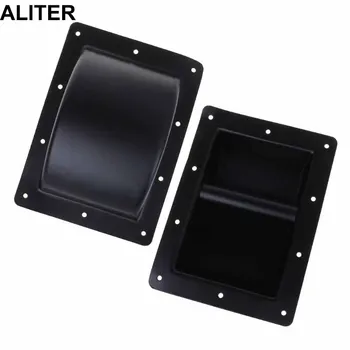 

2 Pcs Recessed Speaker Handles Black Metal Repair Sound Bar Stage Home Theater PA DJ Loudspeaker Professional Audio Studio