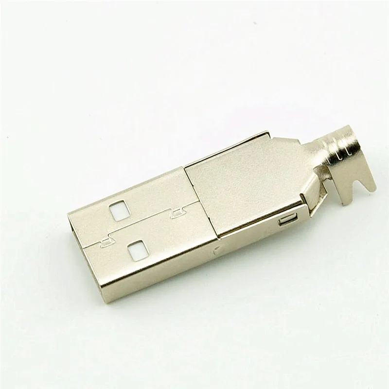 10 комплектов USB 2 0 тип А штепсельная Вилка для сварки никелированные разъемы usb A