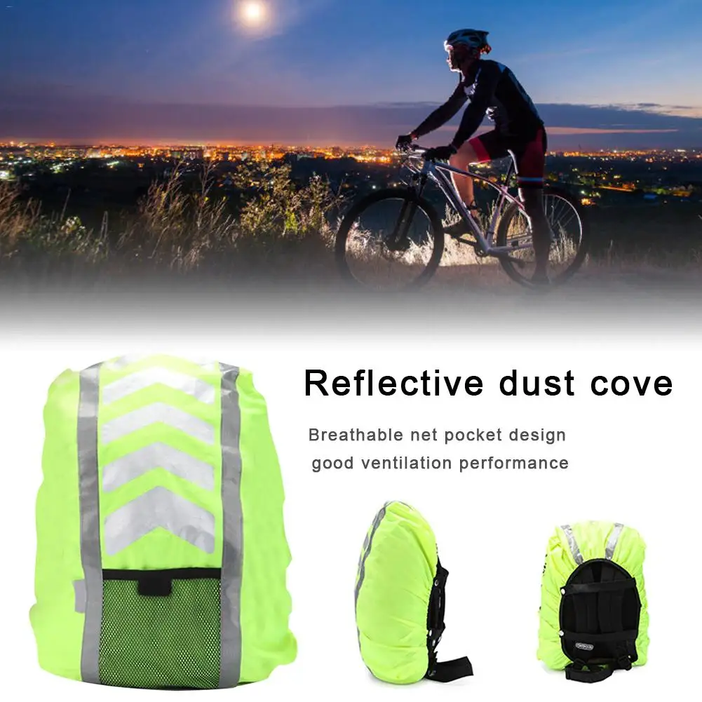 

Sports Outdoor Rain Cover Safety Protection Reflective Backpack Cover Riding Sports Backpack Breathable Net Pocket Design