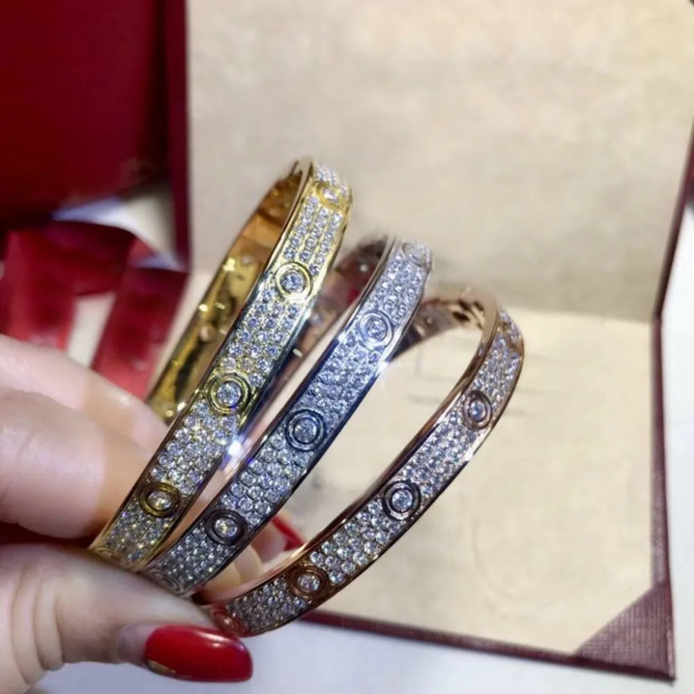 Новое высокое качество кубический циркон камень полный Асфальтовая bijoux femme(украшения своими руками) обаятельные Браслеты и ожерелья, браслеты, белый/розовый/золотистый-для женщин, ювелирные изделия для женщин