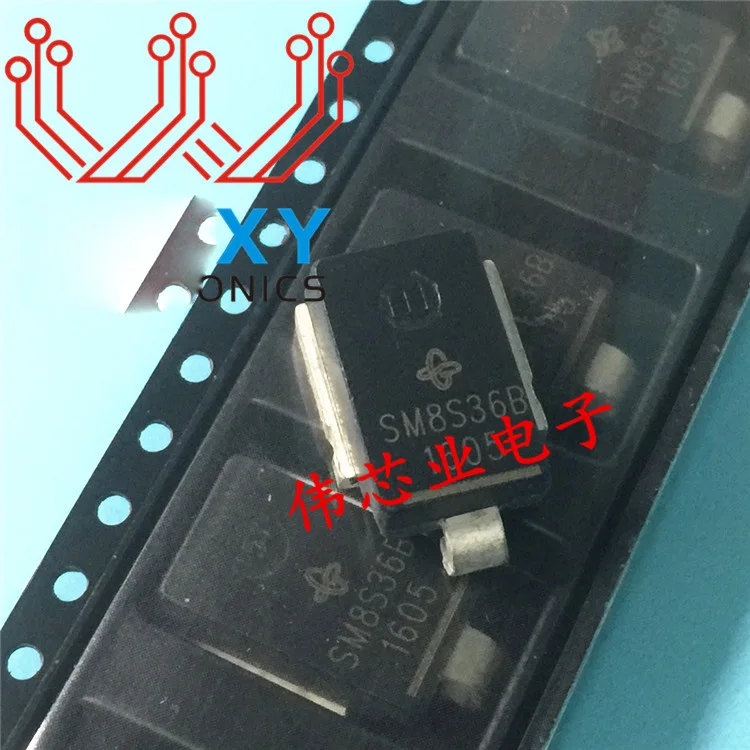 

10pcs/LOT SM8S36B SM8S36 DO218AB SMD Transistor Transient TVS Diode For EDC7 Diesel PC Board Vulnerable Protection Tube