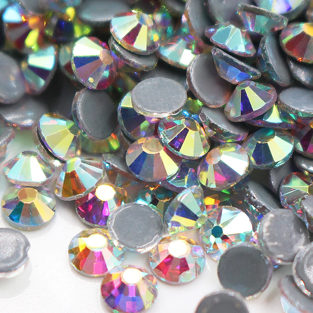 

AAAAA SS20 1440pcs Shiny CrystalAB Smooth back Rhinestones Adhesive Bling Crystals Strass Hot Fix Rhinestones For Clothes Dress