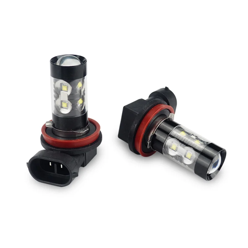 2x H8 H11 9006 50W Car LED Fog Light DRL Bulbs For Honda Civic CRV Accord Fit CR Z Element Pilot