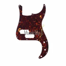 Musiclily Multiple Color 4Ply 13 Hole P Bass Pickguard Scratch Plate Pick Guards for PB Precision Bass Guitar