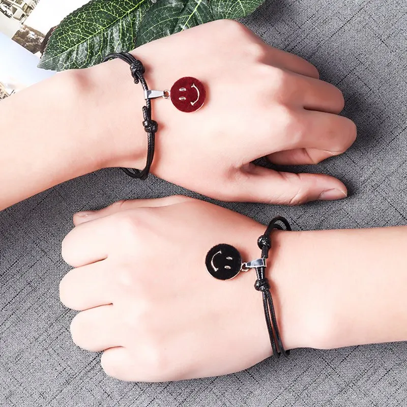 2 шт./компл. ножные браслеты smile Couple уникальный подарок Love ювелирные изделия для