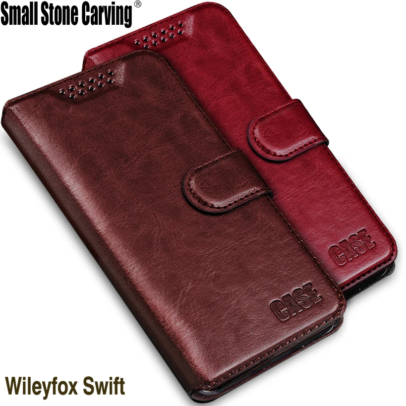

For Wileyfox Swift Retro case Luxury PU Leather Case For Wileyfox Swift Soft Silicone wallet Style Flip Back Cover + Card Holder