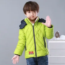 New Winter Cotton-padded Warm Child Wadded Jacket Kids Thickening Down cotton Brand Girls Boys M Design Coat Children’s clothing