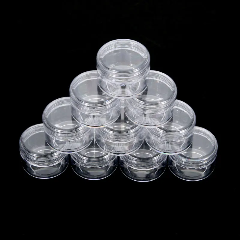 

1pc Mini Refillable B ottles Cosmetic Empty Jar Acrylic Pot e yeshadow Acrylic B ottle Jar Cream Box Container Storage Massage