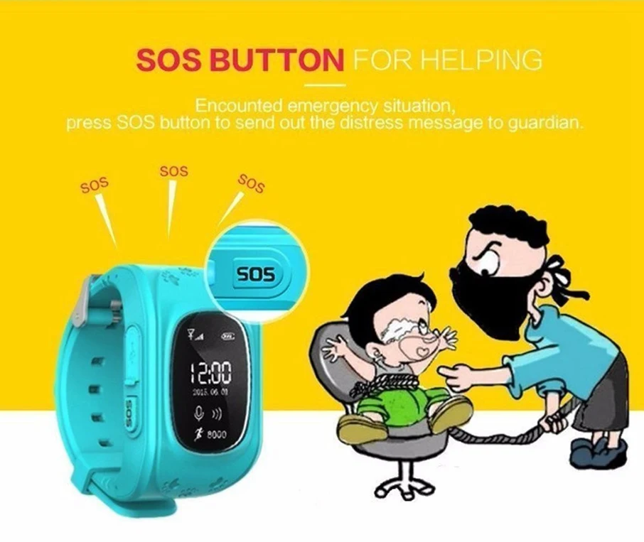 Icoque q50 GPS Smart Watch Kids Safe Baby SOS Phone Call Children Smartwatch Anti-Lost Monitor Wristwatch Smart Watch GPRS Sim (6)
