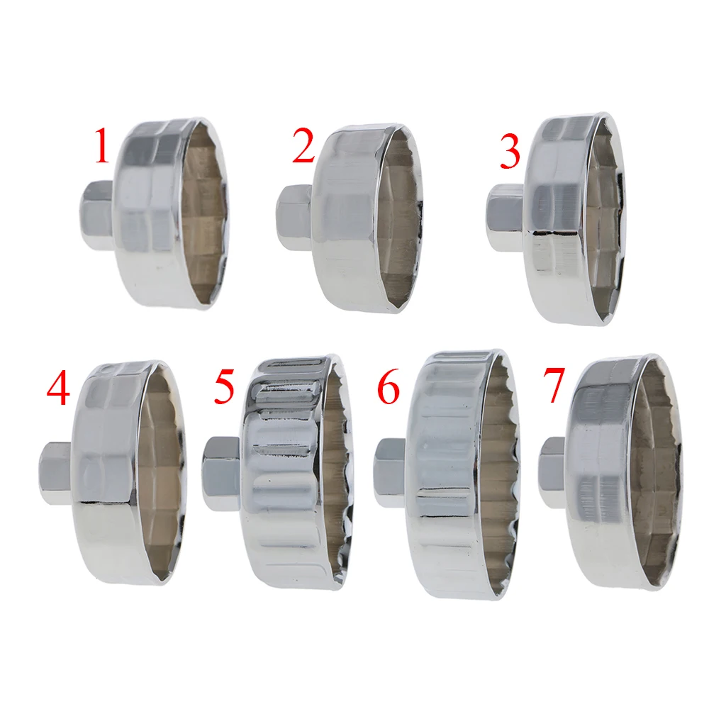 65mm 14 Flutes Oil Filter Wrench Removal Cap Tool Socket 901 Type Universal Fits Stainless Steel Heavy Duty Good Performance