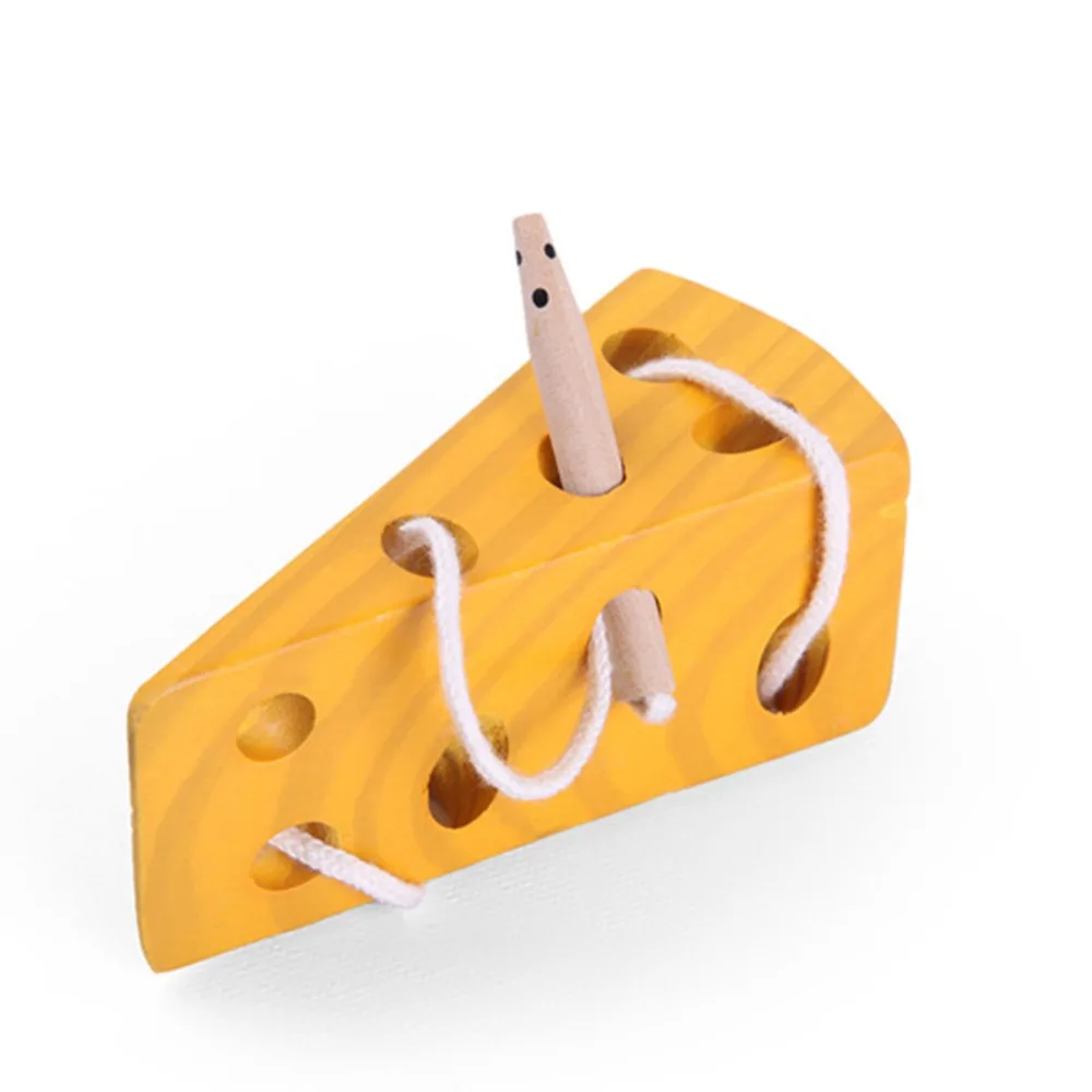 Early Learning Education Toys Wooden Education Baby Mouse Teaching Montessori Mathematics Learning Toy Thread Cheese Plaything Early Learning Education Toys Wooden Education Baby Mouse Teaching Montessori Mathematics Learning Toy Thread Cheese Plaything