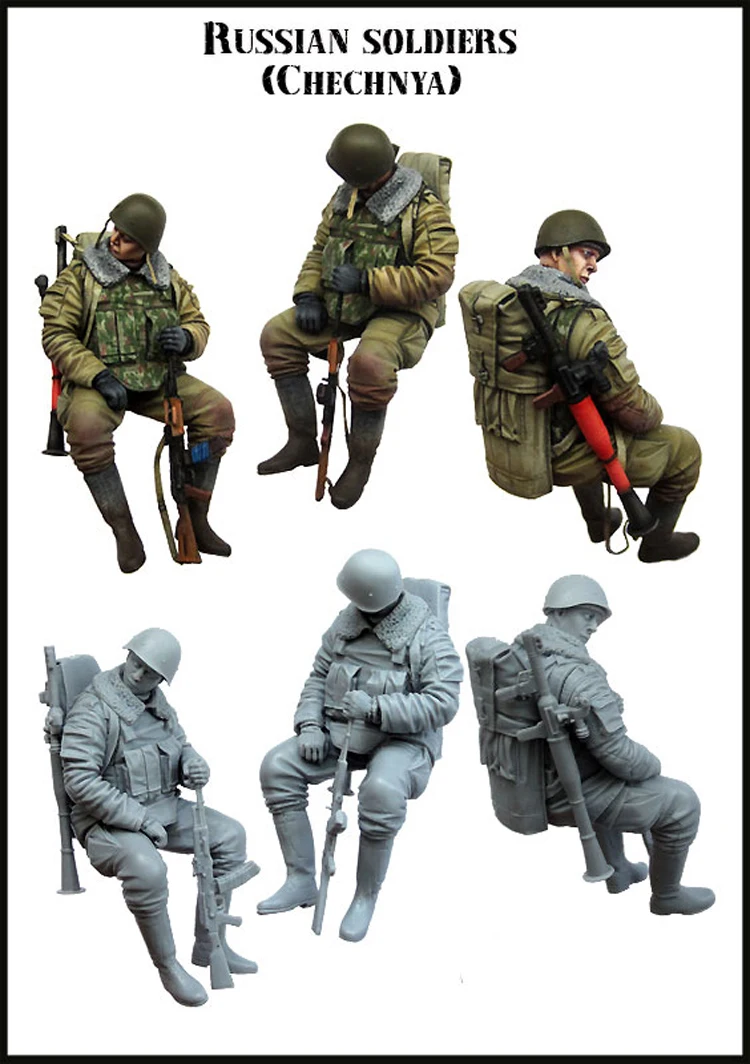 1/35 российский солдат (Chechnya ) из смолы GK военная тема Второй мировой войны