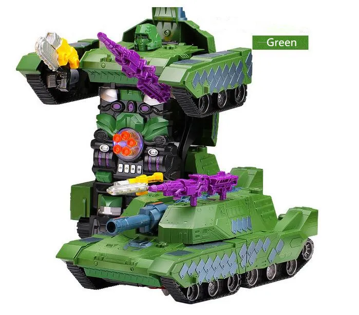 Newest 2327XF RC deformation robot tank 2.4G Infrared 1:10 scale big Smart Remote Control Robot Transform Action Figure tank Toy