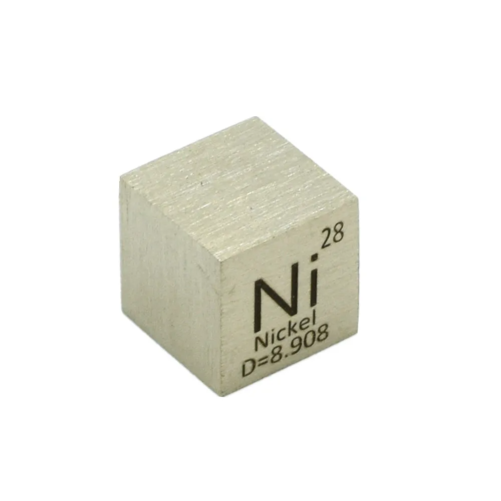 Nickel Metal 10mm Density Cube 99.95/% Pure