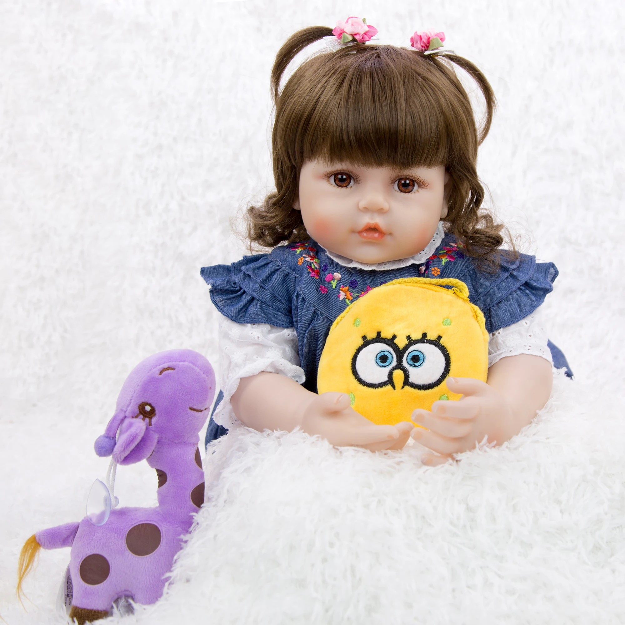 KEIUMI стильная силиконовая виниловая Кукла Reborn Baby 60 см Реалистичная кукла для
