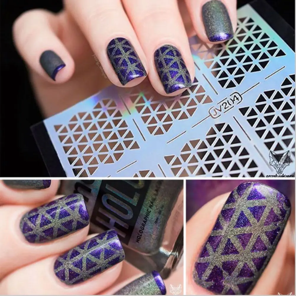 

1 Sheet Manicure Nail Art Tips Form Guide Sticker Polish DIY Stencil Tool DIY