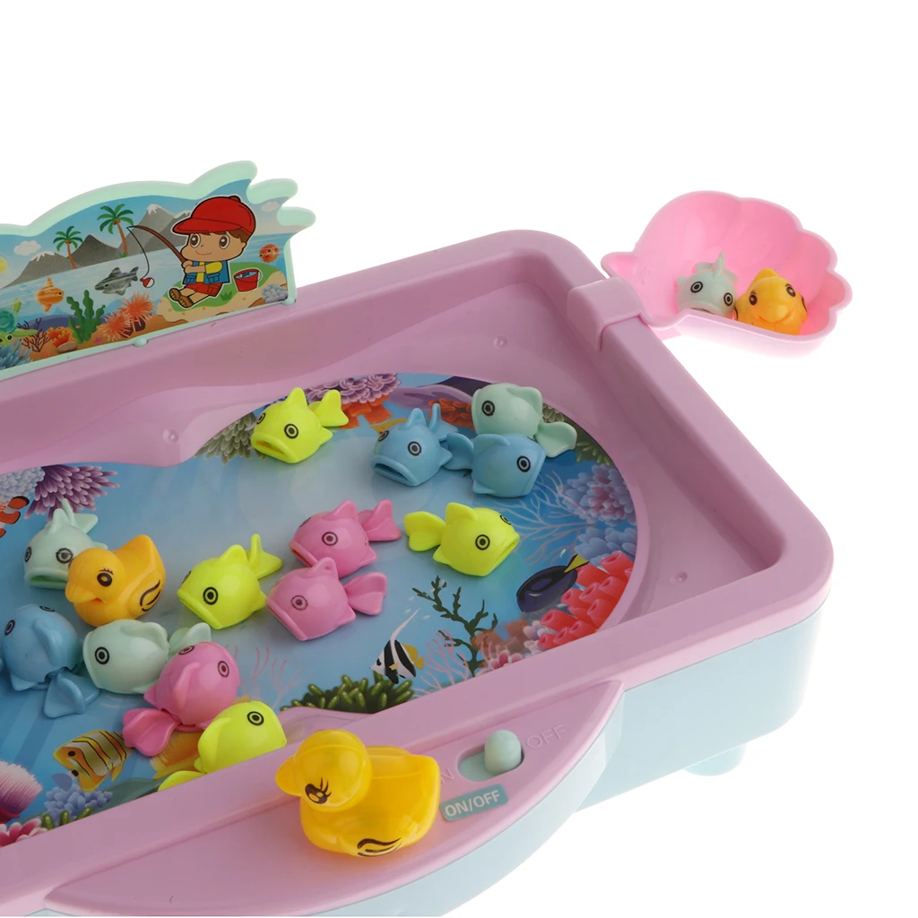 32 шт. Детские магнитные Рыбалка игры игрушки яркие рыбы модель наборы и Электрический воды бассейн ролевые игры для ванной время весело