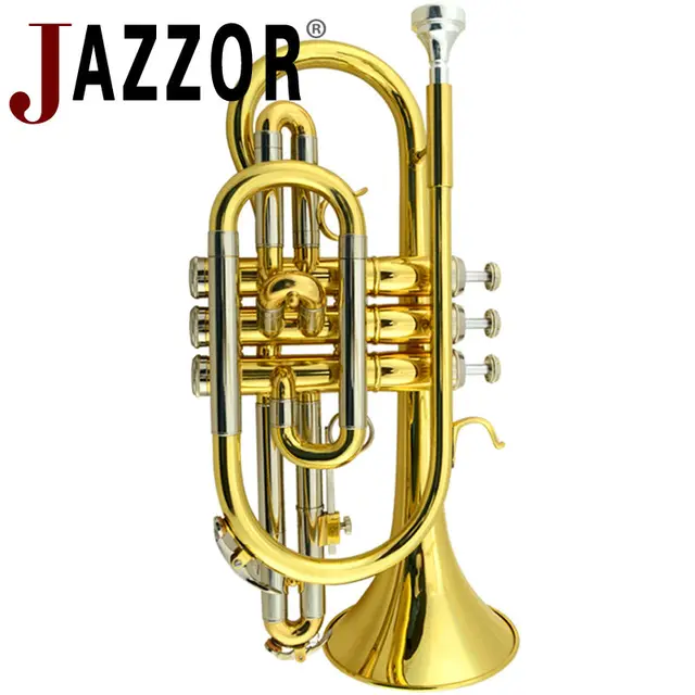 Professional JAZZOR Brass Gold lacquer B flat Trumpet