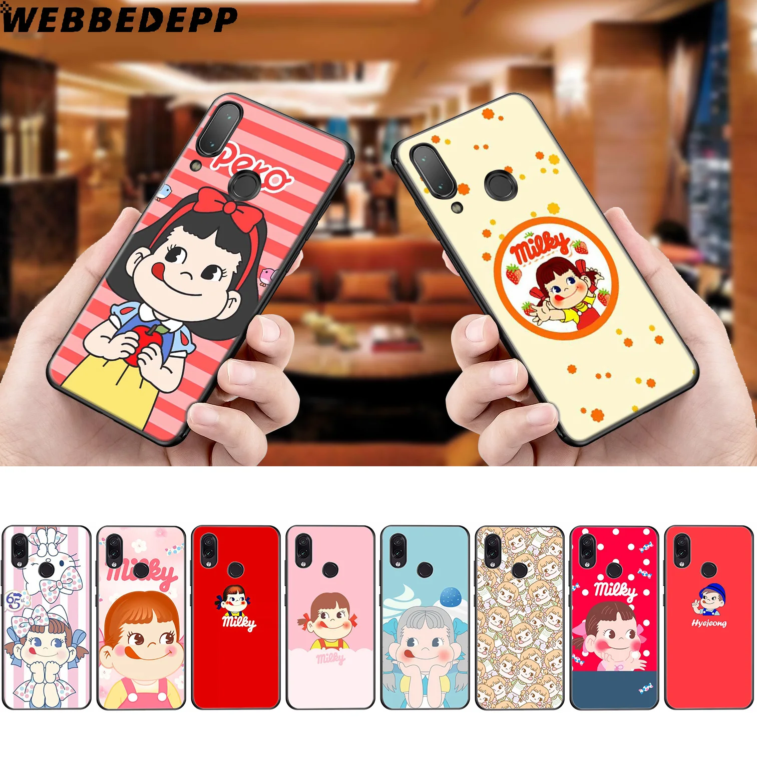 Мягкий чехол WEBBEDEPP Kawaii Milky Anime Girl для Xiaomi Redmi K20 7A 4A 4X 5 5A 6 6A S2 Note 8 4 7 Pro Plus Prime |