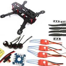 Мини Квадрокоптер QAV250 C250 из углеродного волокна 12A Esc для управления полетом