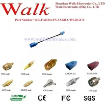 Fakra женский Fakra мужской RG174 кабель, Fakra RG174 кабель, Fakra разъем антенны GPS кабель