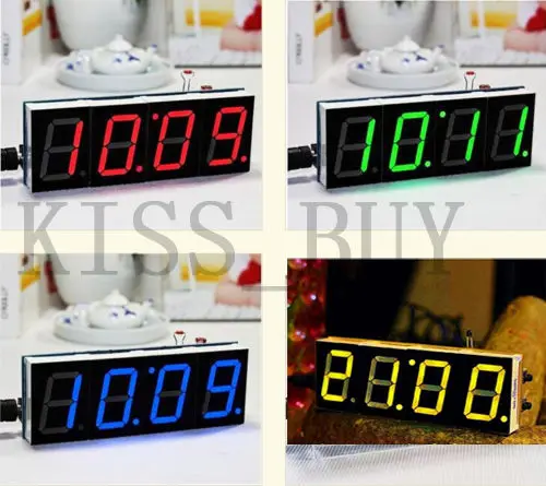 Red Digital LED Electronic Microcontroller Clock Screen Display Time DIY