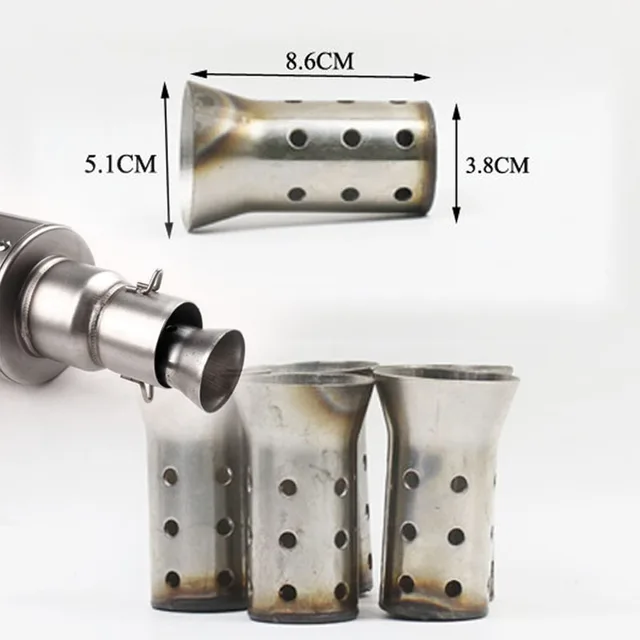 Buy 2017 new 51MM/35MM/42MM/45MM/48MM/60MM Universal Motorcycle Exhaust Can