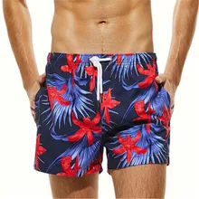 Мужские спортивные шорты с цветочным принтом, пляжные шорты, шорты для серфинга, мужские плавки, купальные костюмы, купальники 2XL