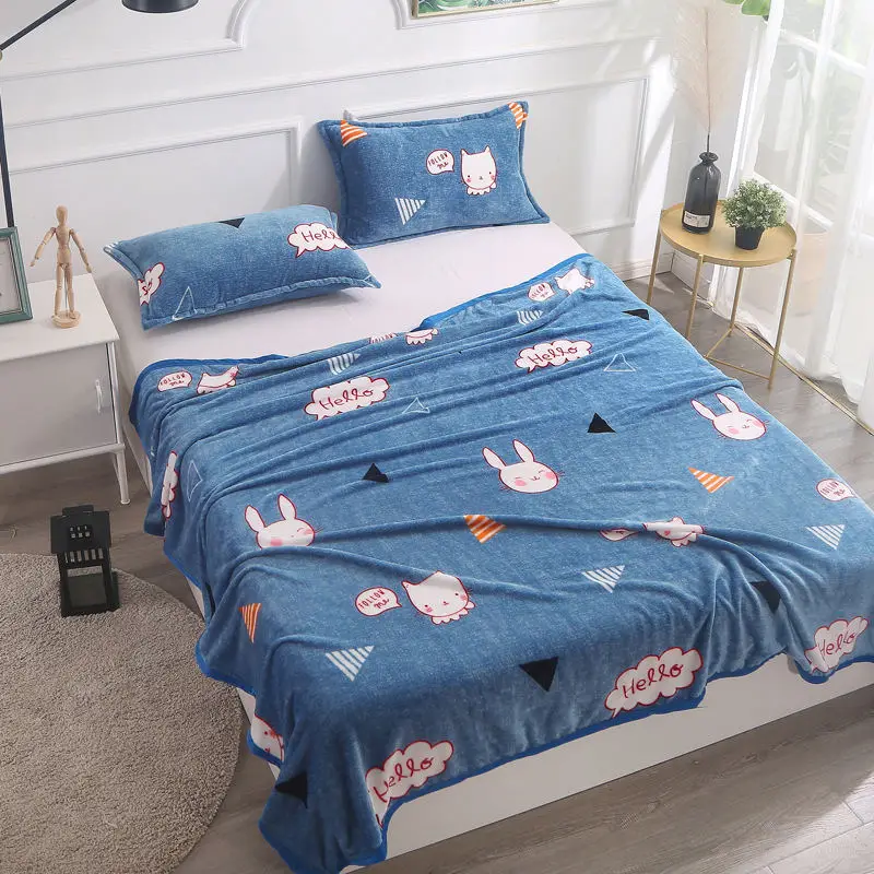 Яркий Звездное одеяло высокой плотности супер мягкие фланелевые одеяло для дивана/кровать/автомобиль портативный плед