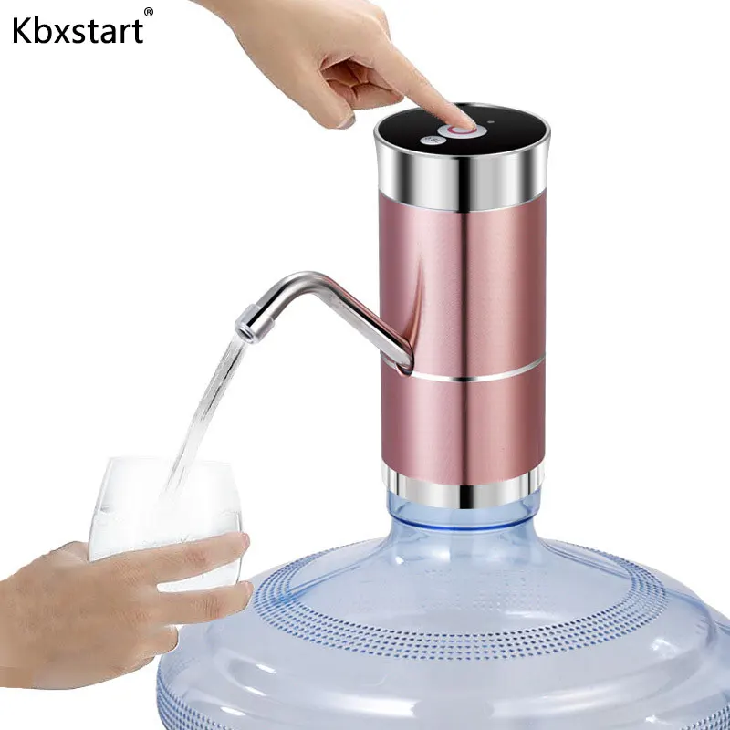 Kbxstart Dual Motor Electric Water Dispenser Pump USB Charge Touch Screen 0.8L Fixed Water Quantity for 5L 10L 15L Drink Bottles