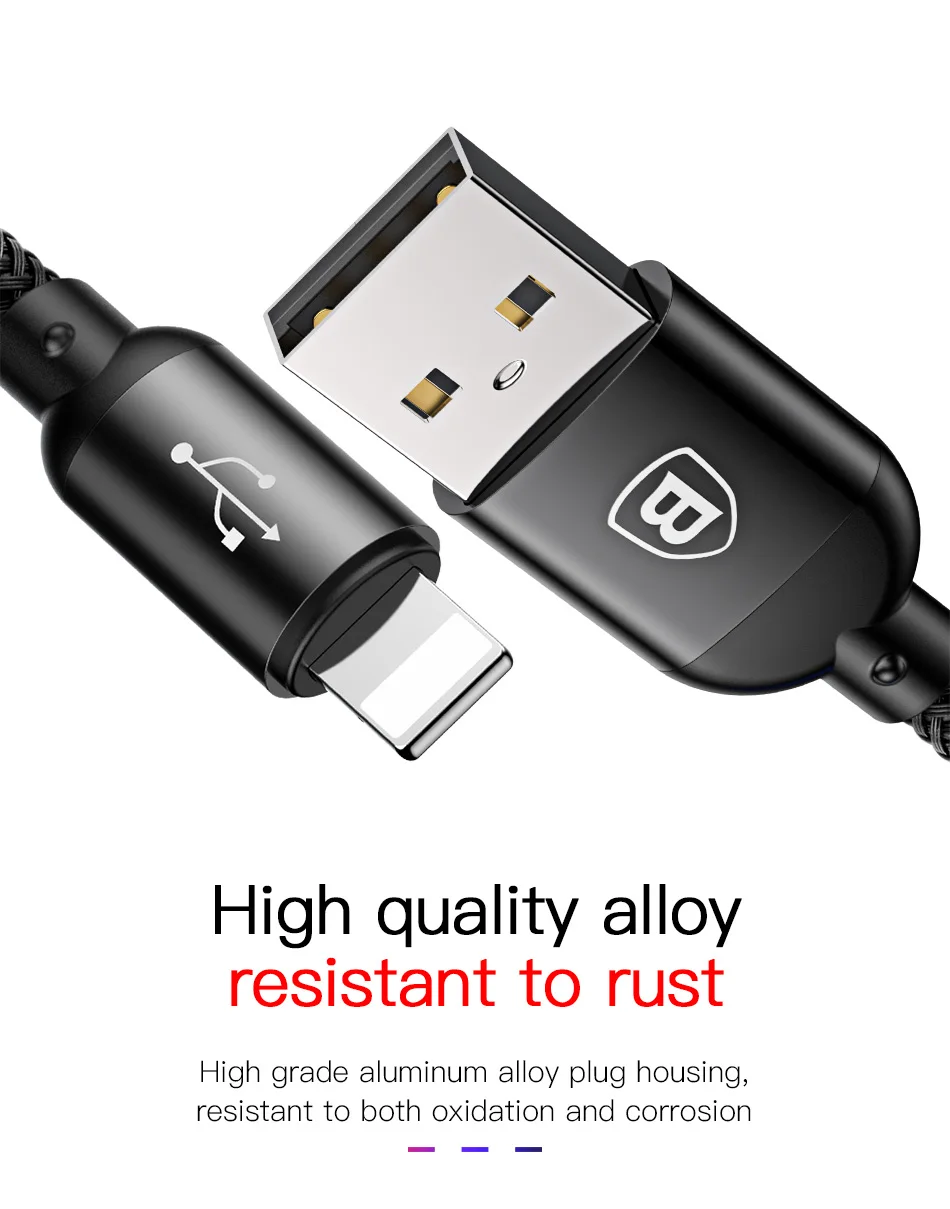 Baseus 3в1 USB кабель для мобильного телефона Micro type usb C кабель для зарядного устройства для iPhone samsung 6 кабель для зарядки Micro USB шнур для зарядного устройства