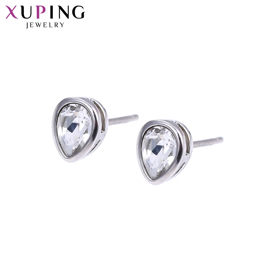 Xuping модные простые серьги в форме капли воды кристаллы от Swarovski романтическое