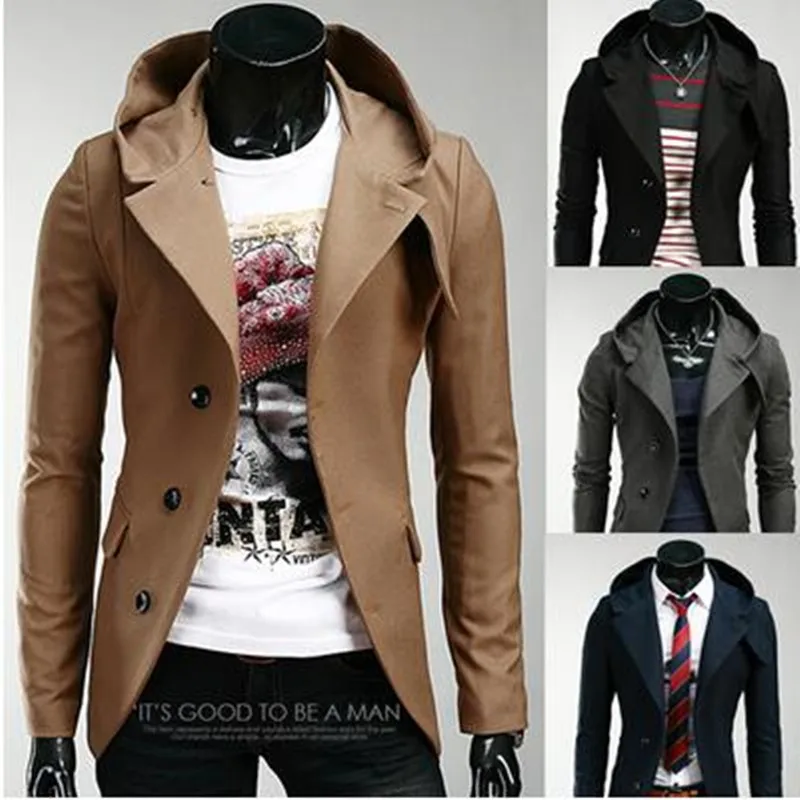 New 2016 Spring Male Slim With A Hood Small Suit Jacket Suit Malein