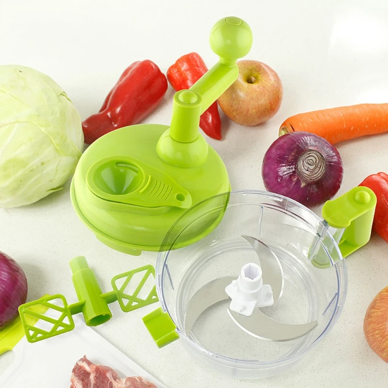 

Manual Food Processor For Meat Vegetable Separator Convenient Blender Grinder