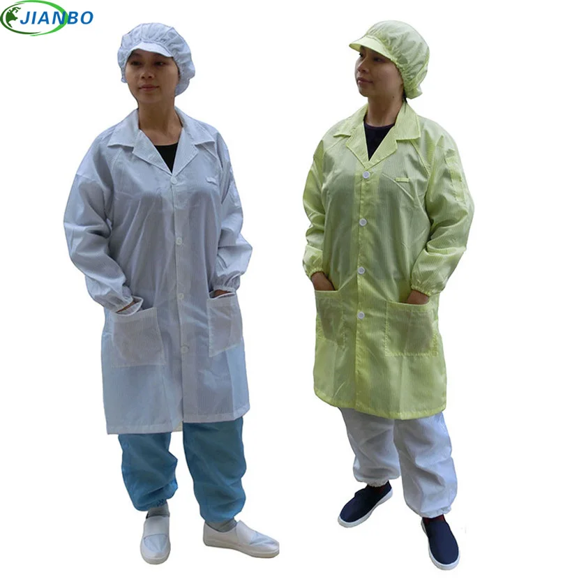 

Summer AntiStatic Protective Clothes Cleanroom Garments ESD Work Clothes Antistatic Work Wear Clean Unisex Clothing Knitted Coat