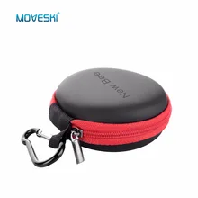 Moveski NB-13 Portátil Caso Caixa de Armazenamento De fone de Ouvido Fone De Ouvido Fone De Ouvido Acessório Earbuts Saco para fone de Ouvido Com Fio Sem Fio-mini tamanho
