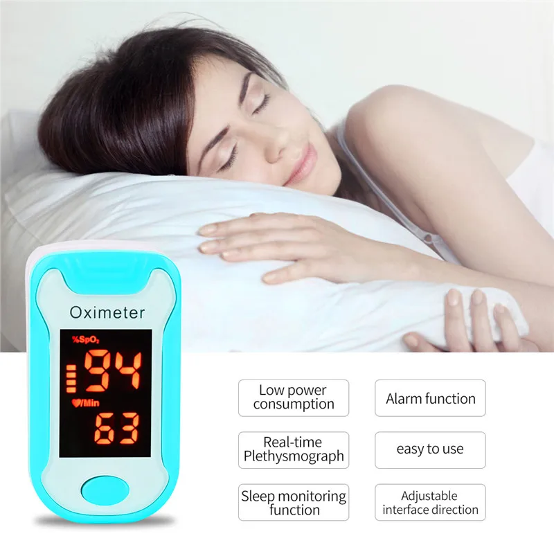 Medical Household Digital Fingertip pulse Oximeter Blood Oxygen Saturation Meter SPO2 PR oximetro de dedo saturimetro oximetro