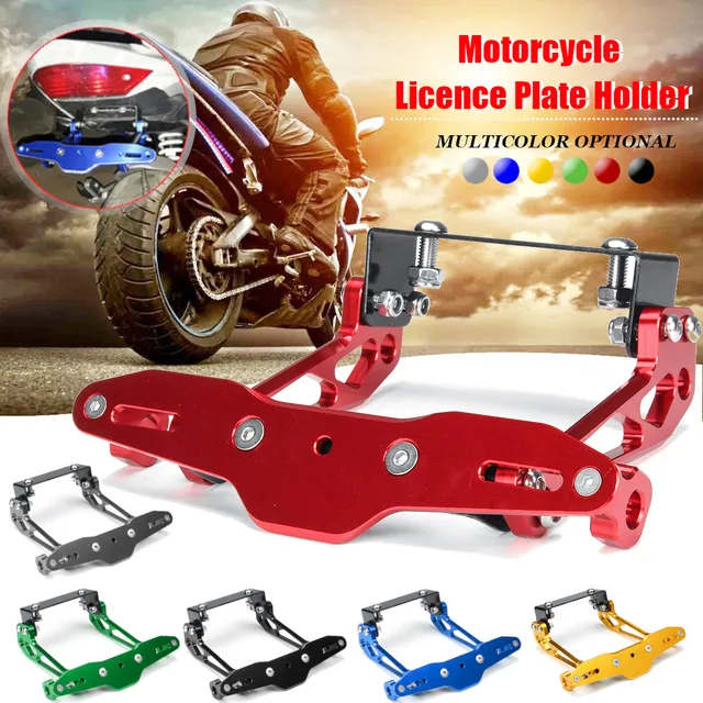 Universal Motorcycle Licence Plate Holder Bracket Aluminum Alloy