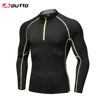

Outto Men's Cycling Base Layers Thermal Warm Half Zip Top Winter Bike Bicycle Long Sleeves Jersey Outdoor Sports Underwear