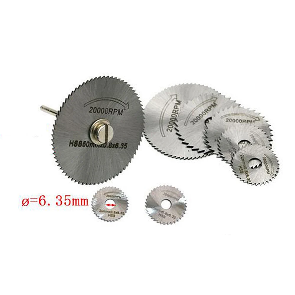 6 Pcs HSS Metal Circular Saw Disc Wheel Blades Cut Off Drill Rotary Tools Fine Precision Cuts For S