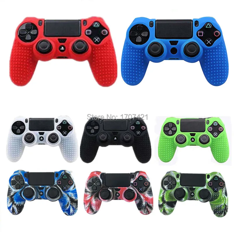 50pcs/lot Studded Anti slip Silicone Rubber Cover Skin Case for Sony PlayStation 4 PS4 DS4 Pro