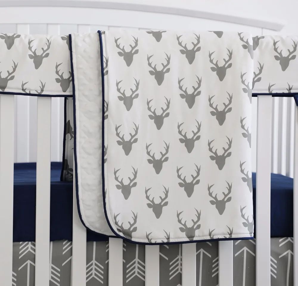 

Sahaler Boho Baby Blanket Baby Newborn Swaddle Wrap Crib Comforter Quilt 34*42 inches (Deer)