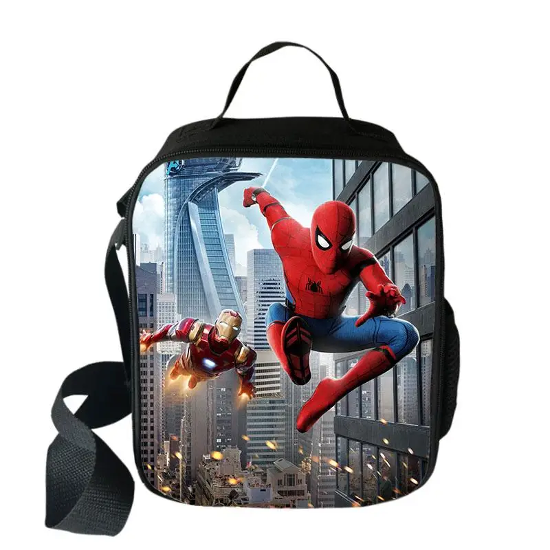Супергерой, школьная сумка для еды, для мальчиков и девочек, сумка для обеда, цветная сумка для пикника, для женщин и мужчин, коробка для обеда, лучший подарок - Цвет: 010