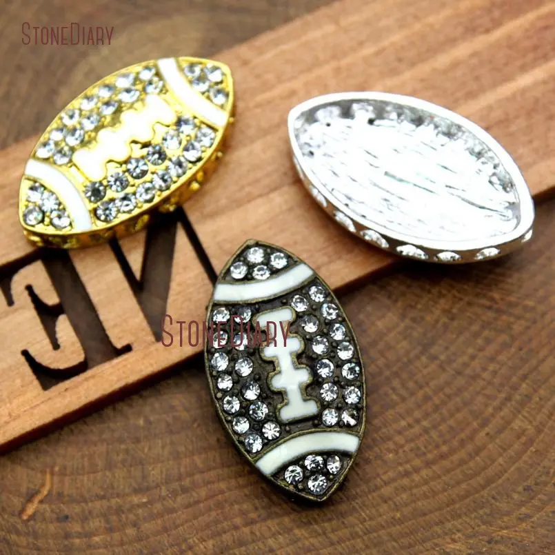 20181008-PC15268-Cheap Zinc Alloy Connector White Oil Drip White Rhinestone Pave Pure Gold Color, Sliver Plated, Electroplating Bronze Color Olivary  Double Bail Pendant Clearance_5