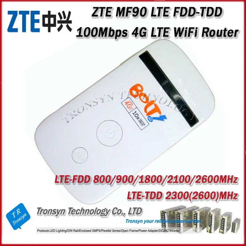 

Free Shipping 2014 New Arrival Original Unlock Dual Mode LTE TDD 100Mbps ZTE MF90 uFi 4G LTE Rotuer