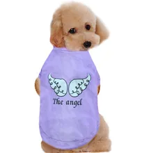 1 шт., одежда для домашних животных для маленьких собак, кошек, XS-L, собак, питомцев, весна-лето, жилет ангела, футболки без рукавов, одежда