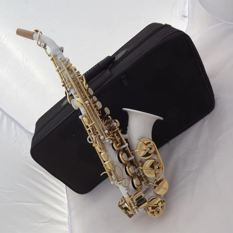 Сопрано-саксофон Bb изогнутый Sax High F# с корпусом медный имитирующий сопрано саксофон