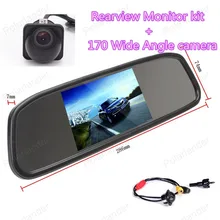 Wholesale Car Rear View Monitor 4.3 inch with 170 Wide Angle HD Night Vision Car Rearview Camera Parking Monitor System
