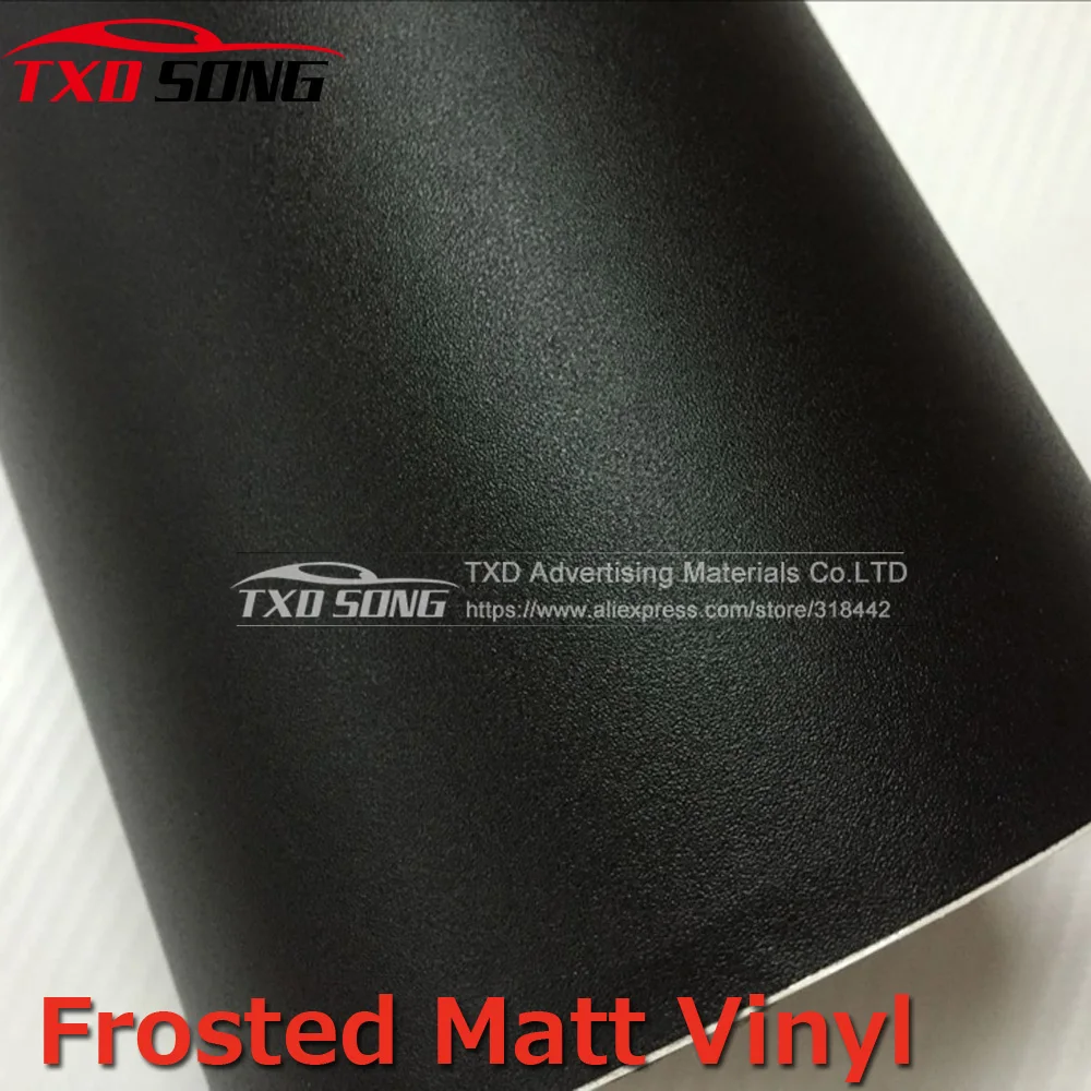 Buy High quality frosted matte black car vinyl sticker