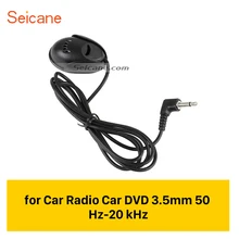 Seicane orador profissional portátil do microfone externo do carro universal para a unidade de rádio do carro dvd 3.5mm 50 hz-20 khz